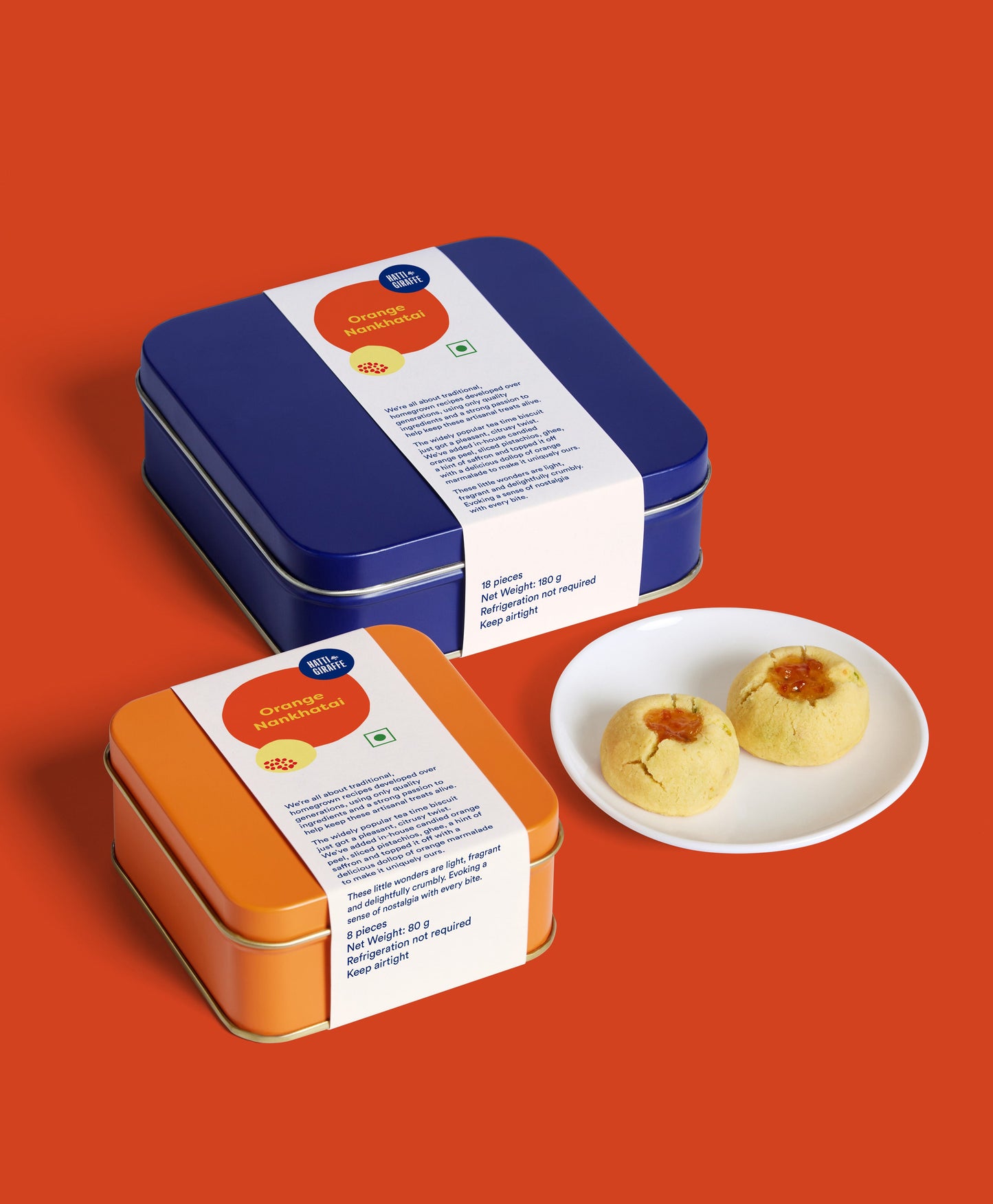 Orange Nankhatai