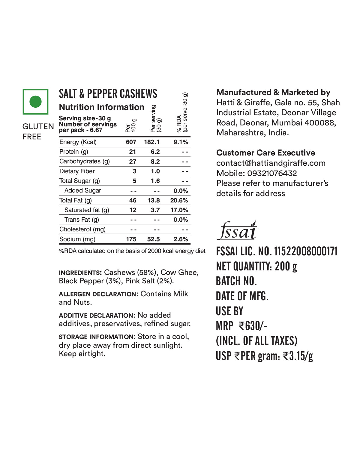 Salt & Pepper Cashews
