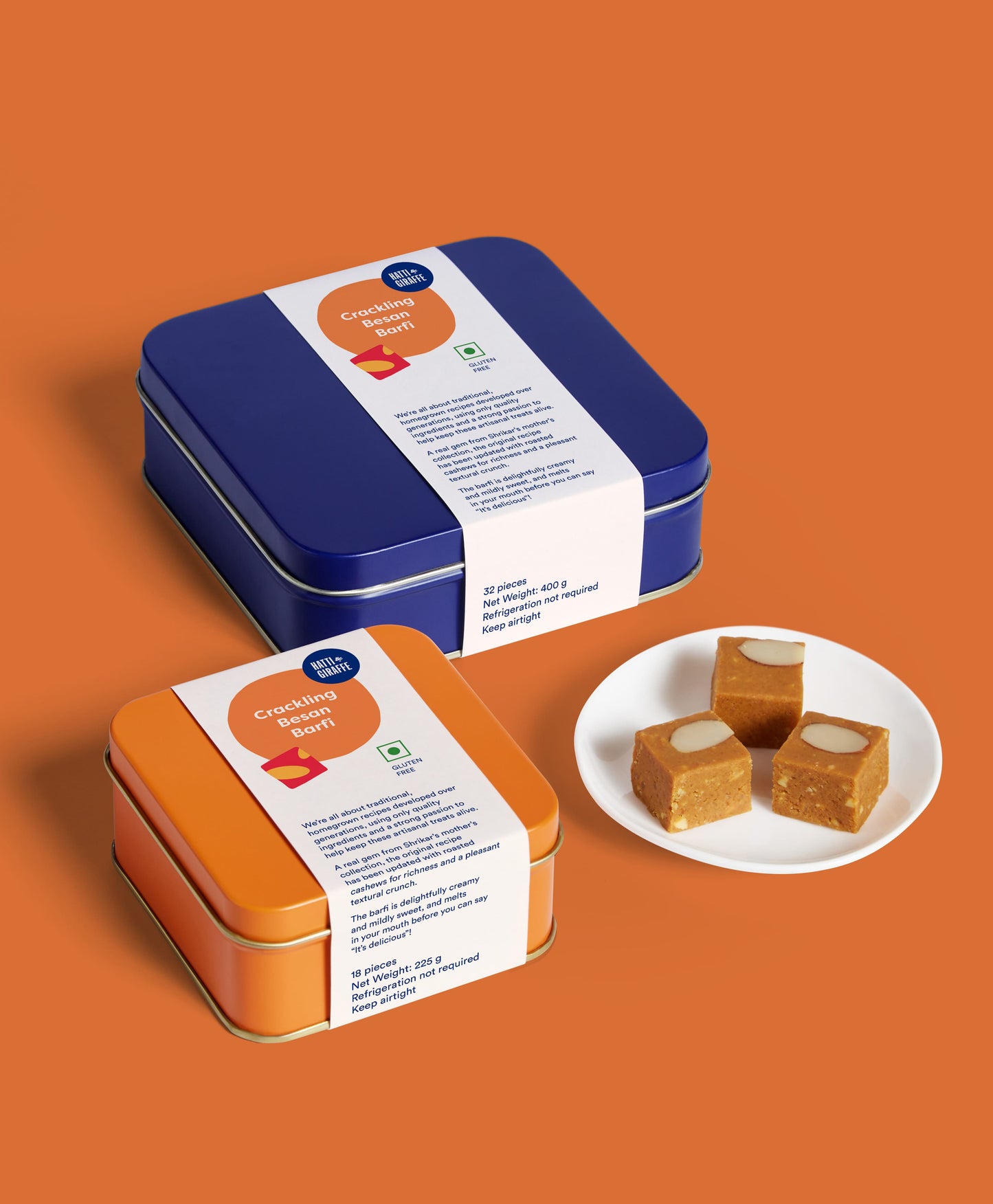 Crackling Besan Barfi