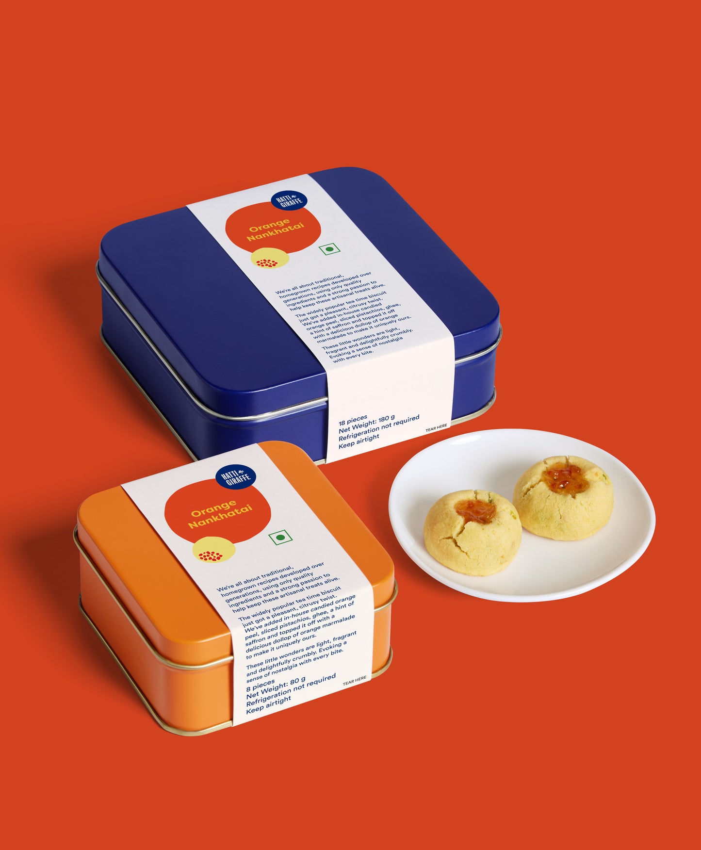 Orange Nankhatai